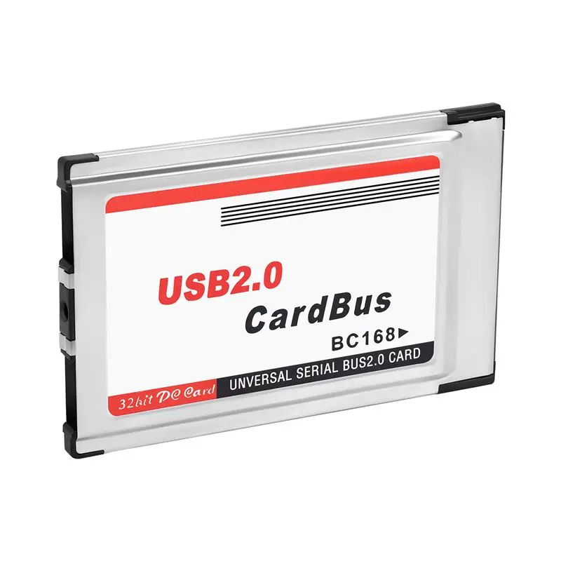 L62APCMCIA to USB 2.0 CardBus Dual 2 Port 480M Card Adapter for Laptop PC Computer