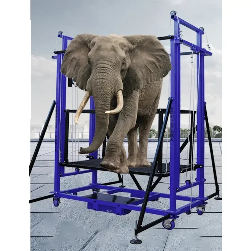 Electric scaffolding mobile lifting platform decoration folding automatic indoor and outdoor remote control elevator