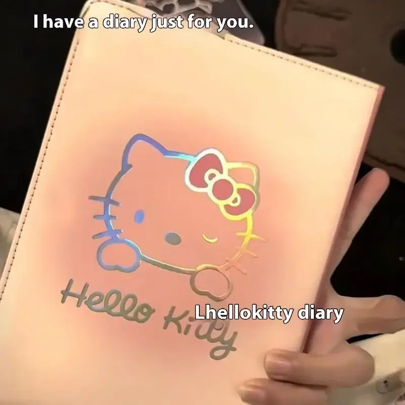 Hello Kitty โน้ตบุ๊คนักเรียนเด็กการ์ตูนหน้าสีหนาสมุดบันทึกการเรียนรู้เครื่องเขียนเริ่มต้นของโรงเรียนของขวัญ