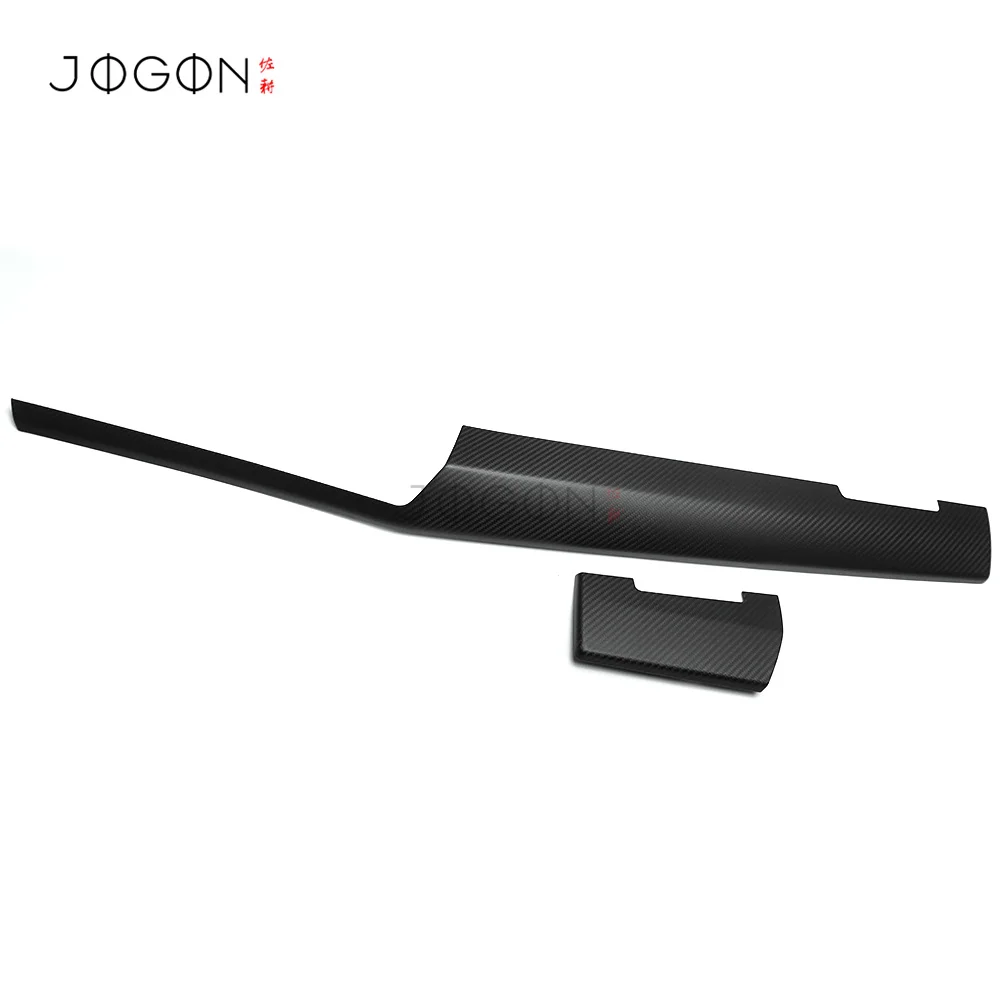 LHD RHD For BMW 5 Series G60 540i M60 I5 G68 G90 2024-2025 Front Dashboard Panel Strip Trim Real Carbon Fiber Stick-on