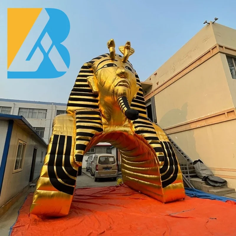 Custom Built Events Decorative Sphinx Giant Inflatable Pharaoh Tunnel for Business Toys