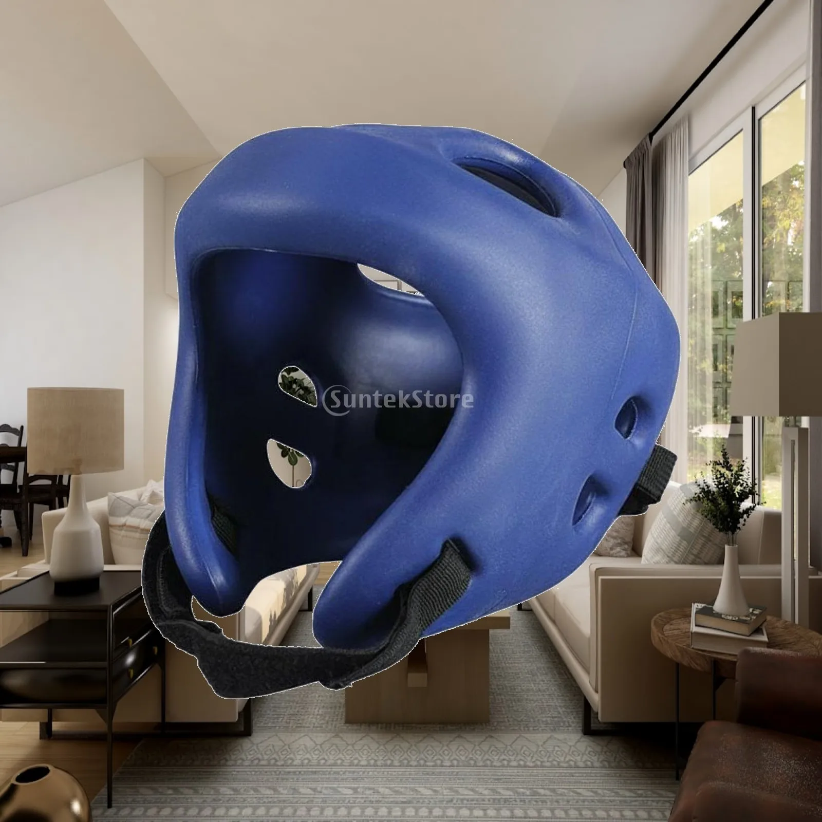 子供用テコンドー保護ヘルメット-厚手puヘッドギア-空手スパーリング用アスレチックガード-格闘技練習および競技用