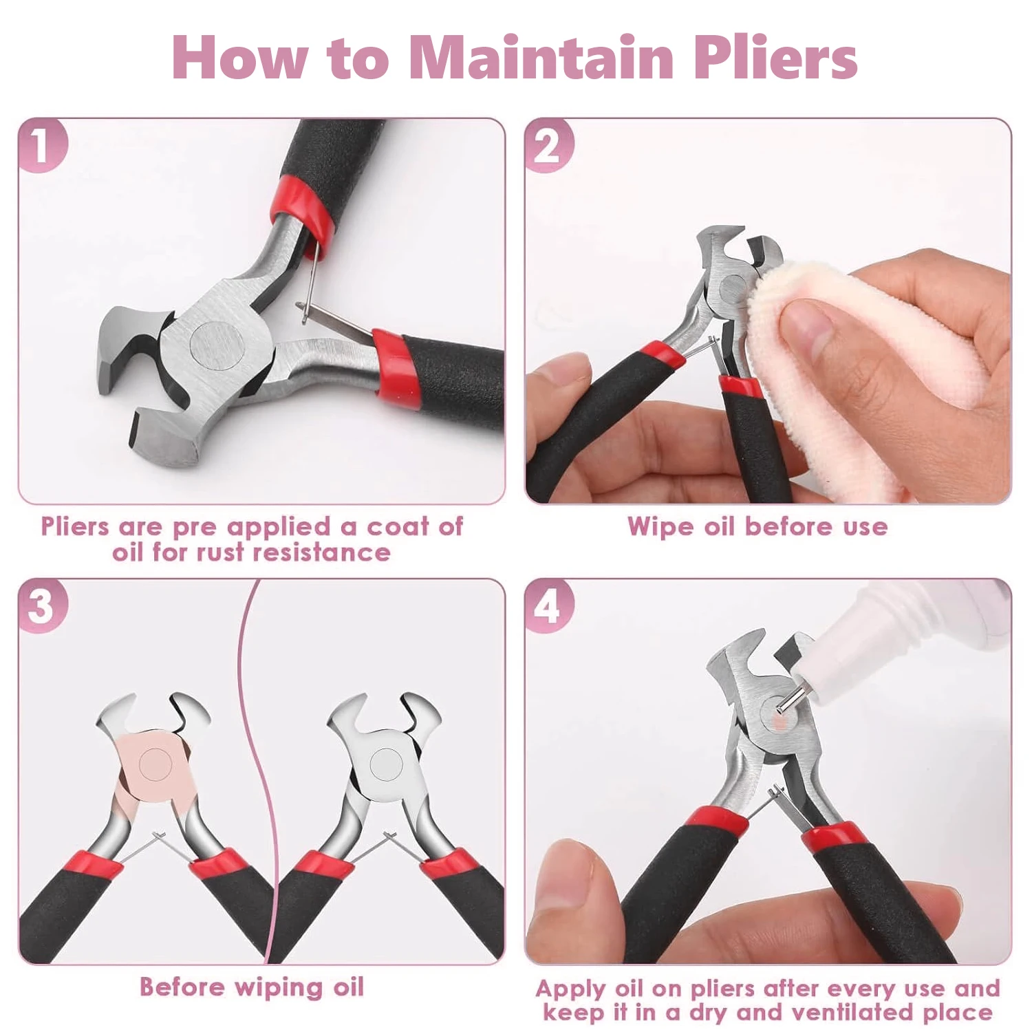 Jewelry Pliers Tools & Equipment Kit Long Needle Round Nose Cutting Wire Pliers For Jewelry Making Handmade Accessories