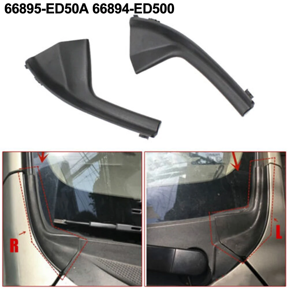 2pcs Left Right Car Cowl Extension Trim Covers Cowl Grille Outer Covers 66895-ED50A+66894-ED500 For Nissan Tiida