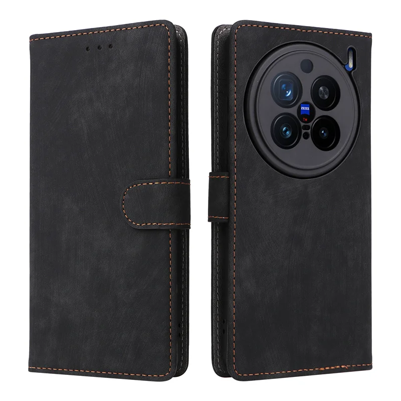 For Vivo X200 Pro 5G Case Wallet Anti-theft Brush Magnetic Flip Leather Case For Vivo X200 Pro V2405A V2405DA Phone Case