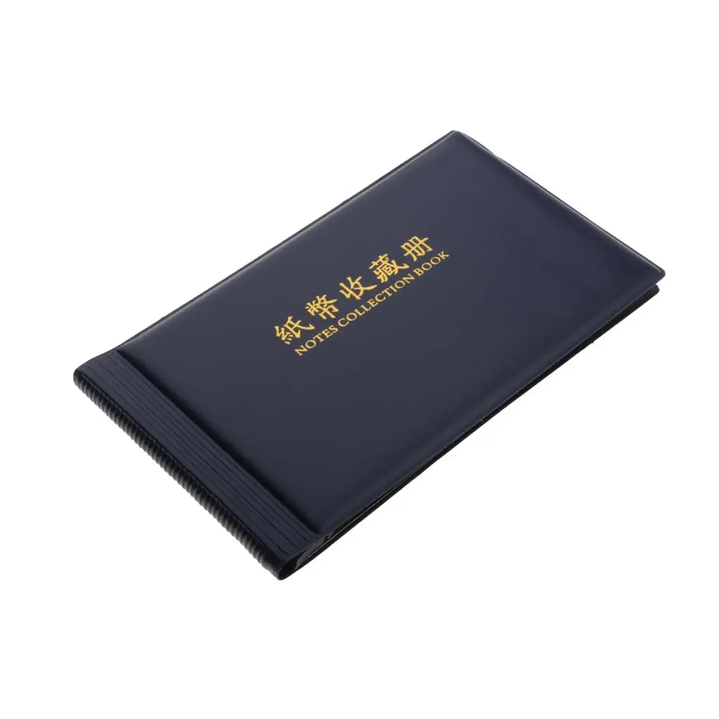 Banknote Currency Collection Album Paper Money Pocket 20 Pages can Storage - Select Colors