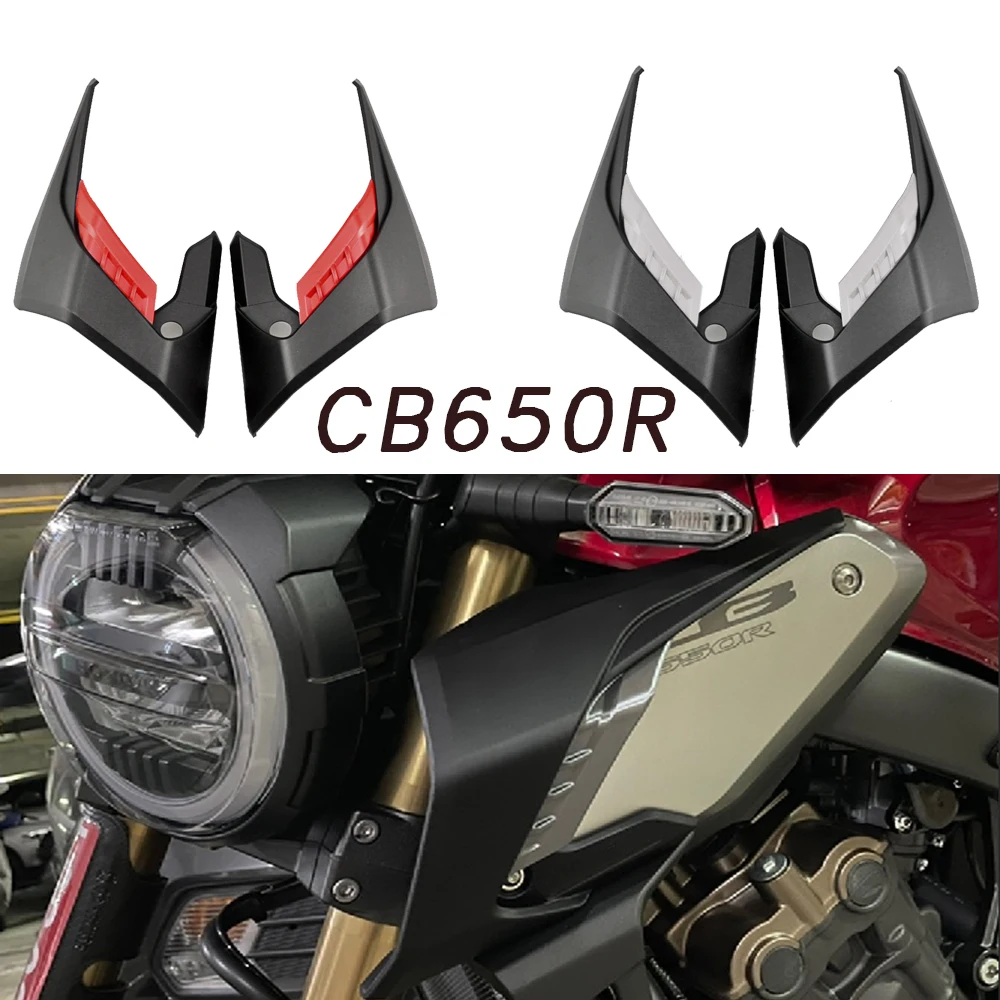 

For HONDA CB650R CB 650 R CB 650R 2018-2022 Motorcycle Fairing Winglets Fin Trim Cover Wing Protector Wind Fairing Winglets