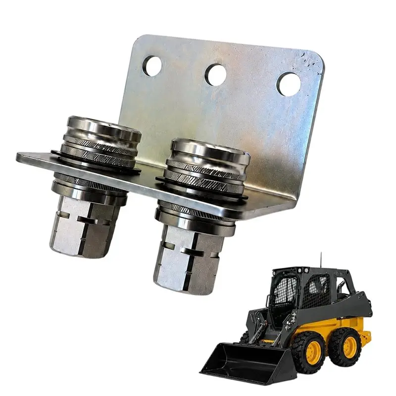 NEW HOT In Stock-1/2" Body ISO 5675 Hydraulic Quick Connector With Mount Bracket 1/2"NPT Female For Bobcat Skid Steer