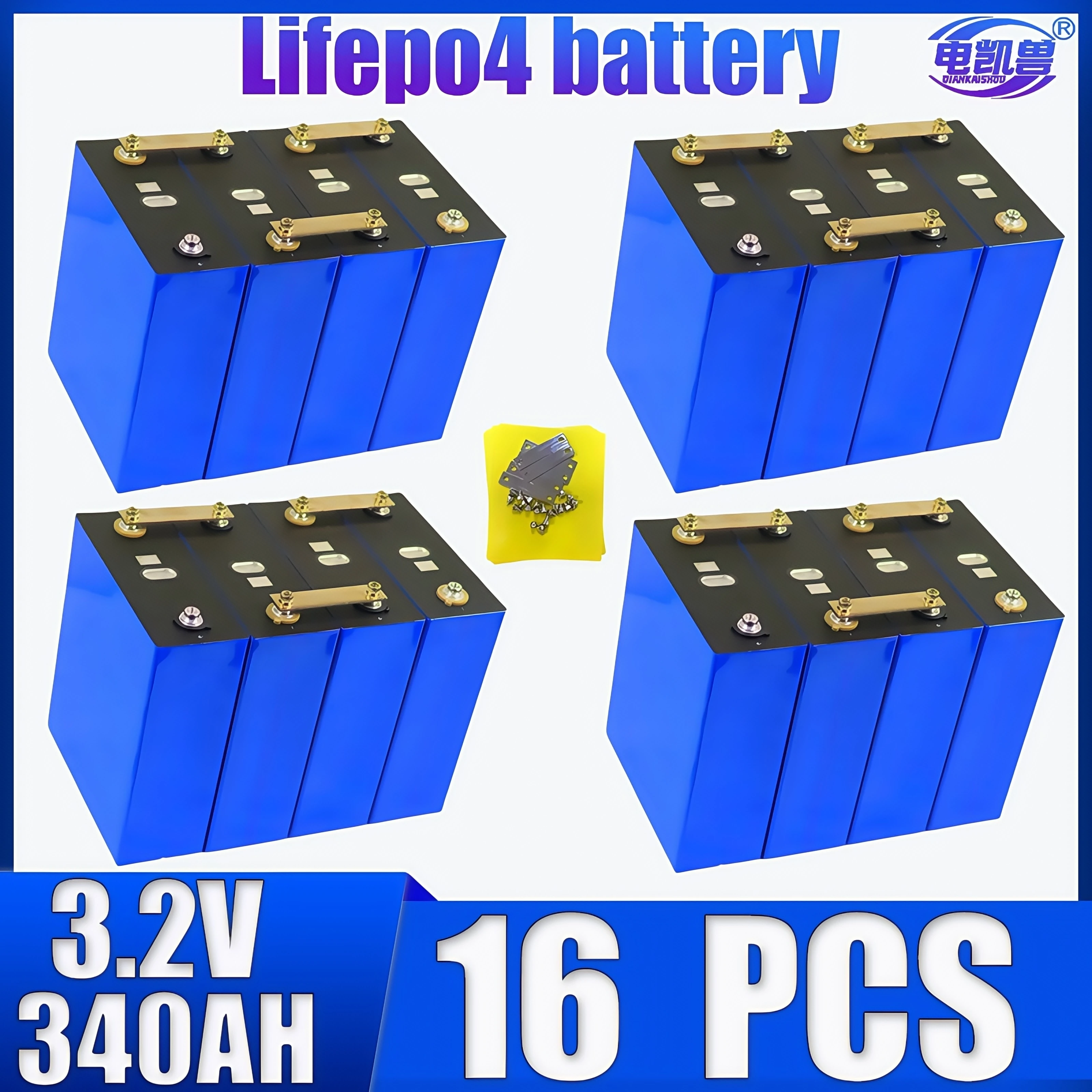 

3.2V 340AH 320AH 310AH 280AH 250AH 202AH 150AH 105AH LiFePo4 Battery Lithium Iron Phosphate for 12V 24V 48V RV EV Golf Carts
