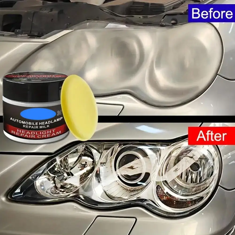 

Car Headlight Restoration Kit Polishes & Waxes for Refurbishment, Yellowing Reduction,Oxidation Prevention & Defogging Enhances
