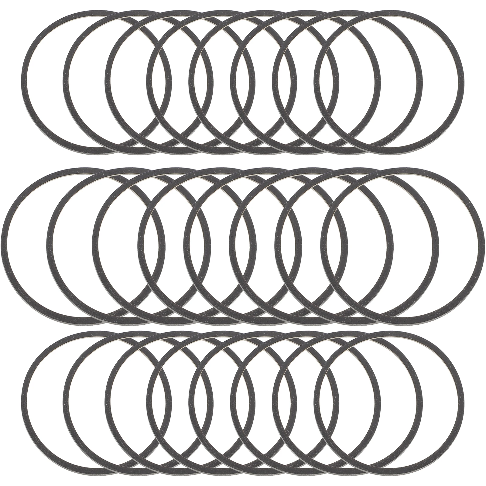 

50 pcs Cassette Recorder Belts for Tape Players Repeater 2 3mm Square Rubber Belt Mix 40 135mm DJ Equipment Accessories