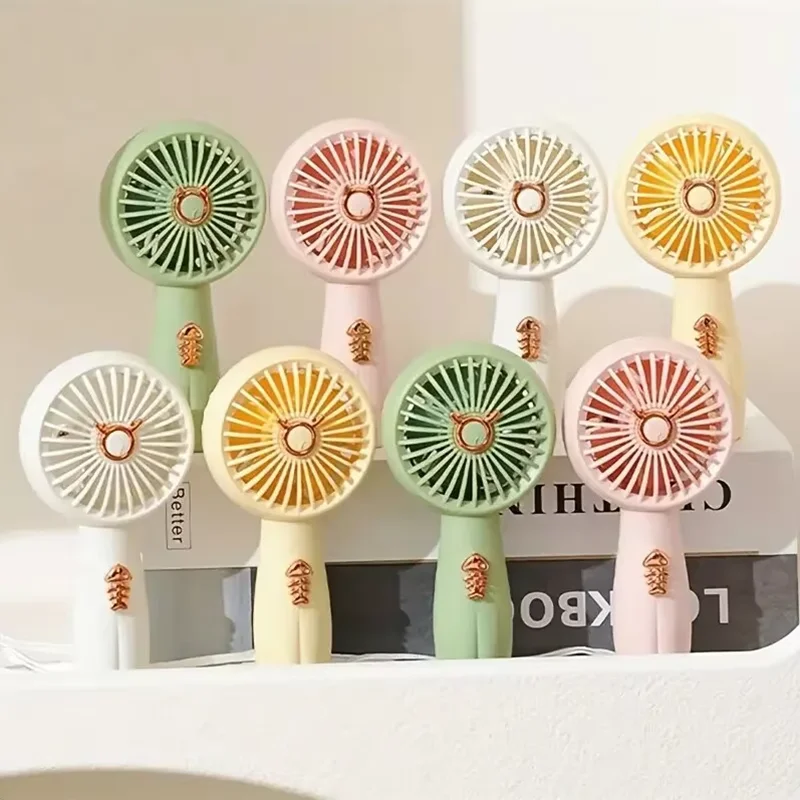 Cartoon Small Fan Desktop Cute Mini Handheld Fan With USB Rechargeable Summer Cooling Portable Fan 8,213 Reviews 4.7 All Review