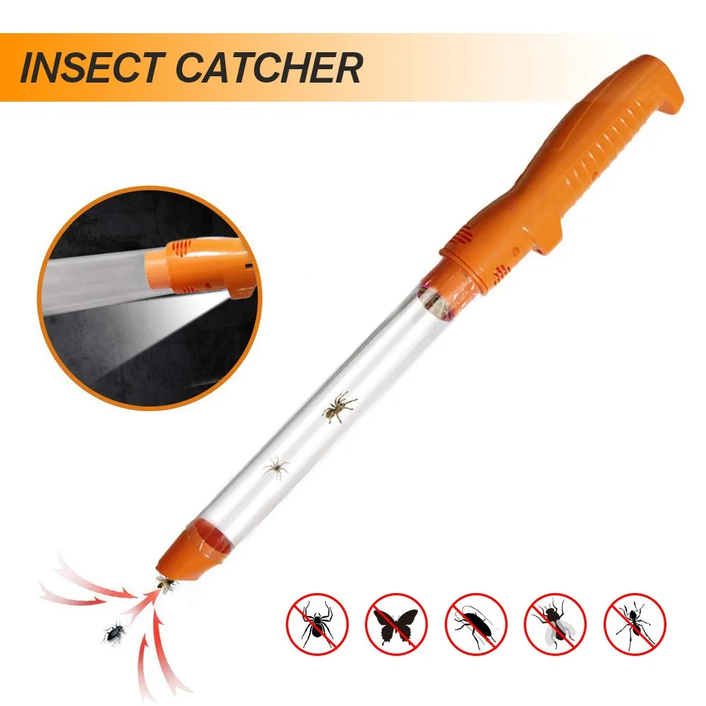 Handheld USB Rechargeable Vacuum Insect Catcher Spider Catcher Bug Aspirator Pest Trap