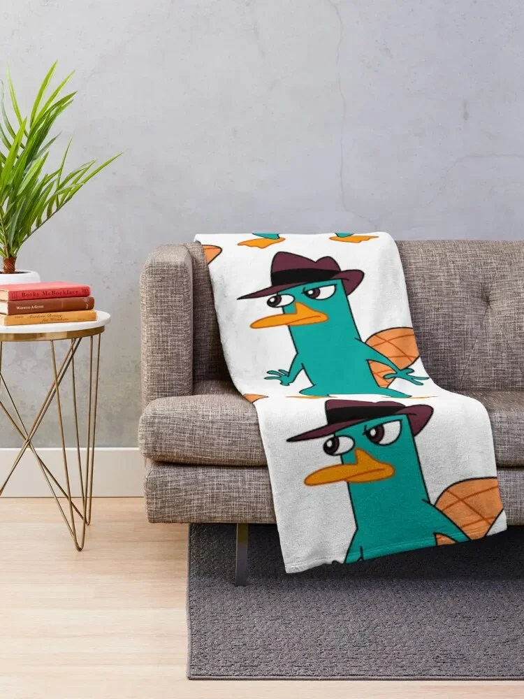 perry the platypus (7) Throw Blanket Designers Hairy for sofa christmas decoration Blankets