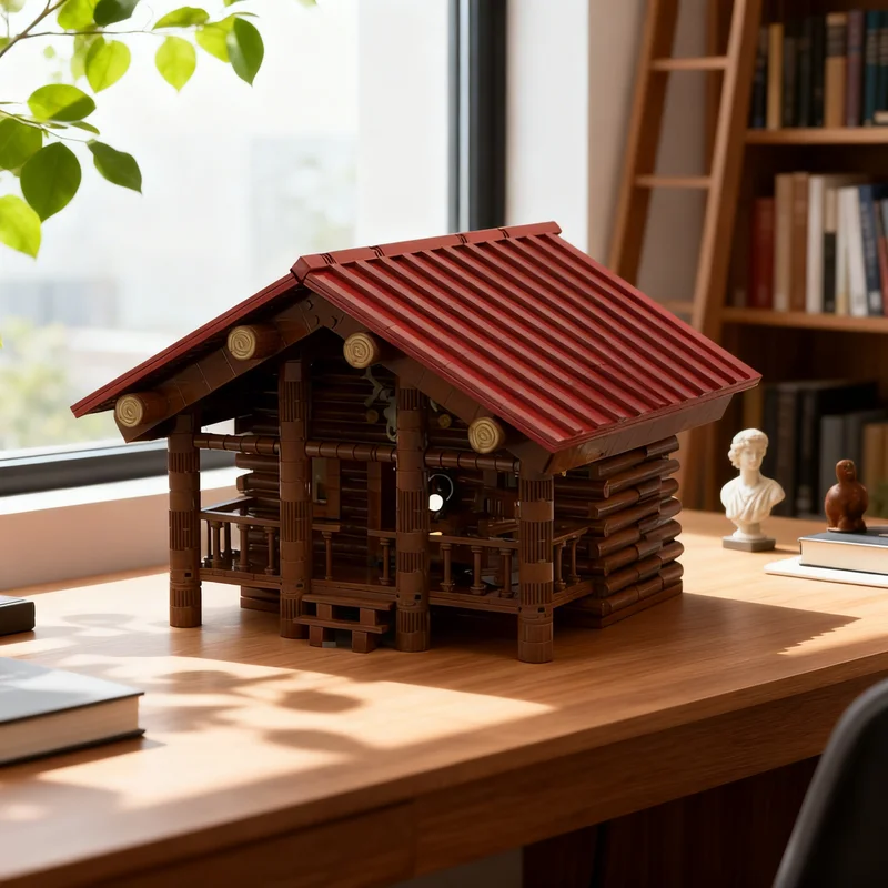 

5995pcs MOC Montana Log Cabin Creator Expert Model Building Blocks Creative DIY Gift Display Decor Assemble Premium Adult Kids