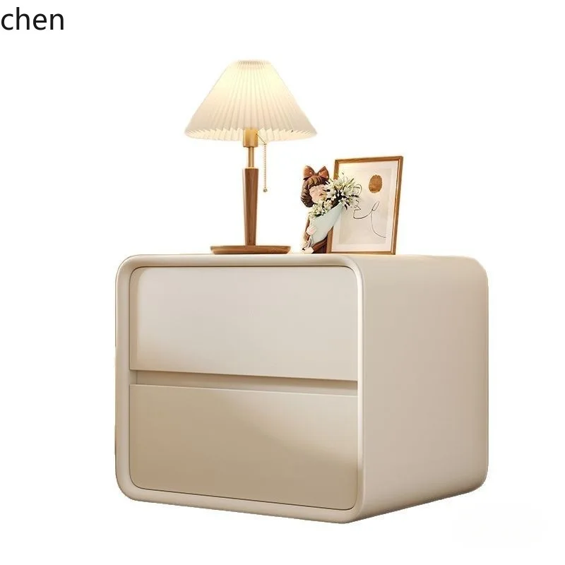 HXL Bedside Table Solid Wood Modern Minimalist Small Household Minimalist Bedside Storage Cabinet