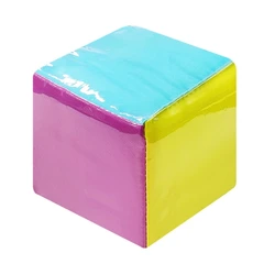 Cubes d'apprentissage empilables avec pochettes photo, dés d'apprentissage avec poches transparentes à 6 côtés