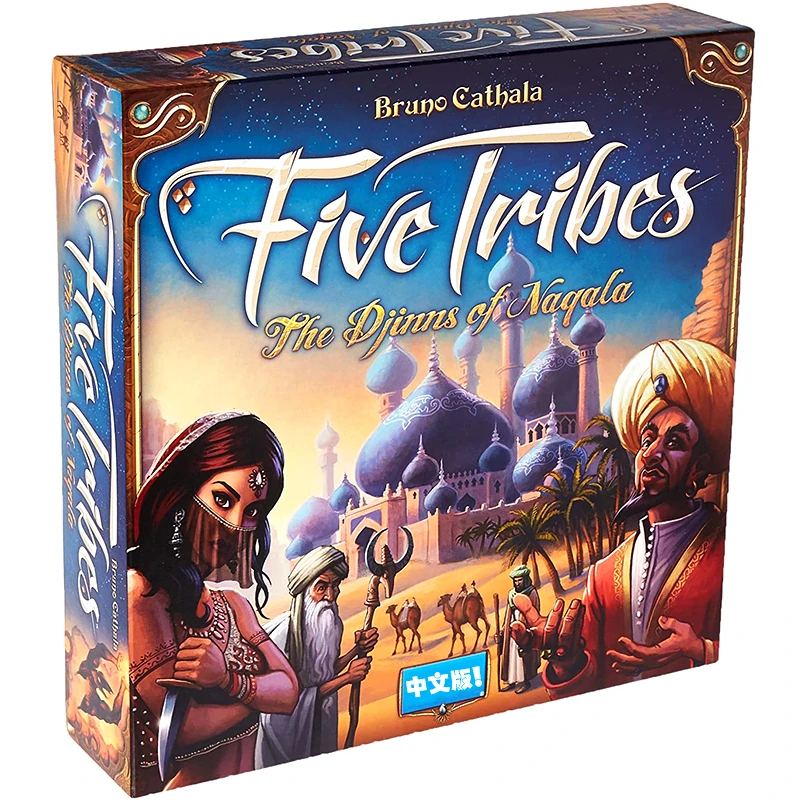 

New Board Game Five Tribes Cards Game Table Games Basic Expansion of Five Tribes Chinese Family Leisure Party Adults Game Toy