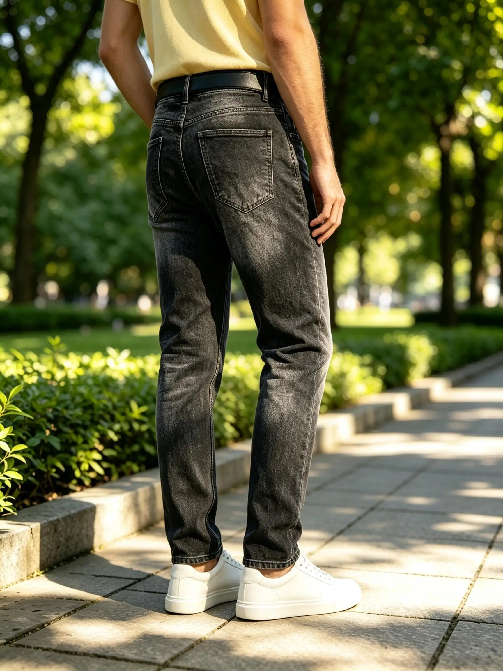 Trend Y2K Straight Denim Jeans for Men, American Street Pants, Practical Present for Husband