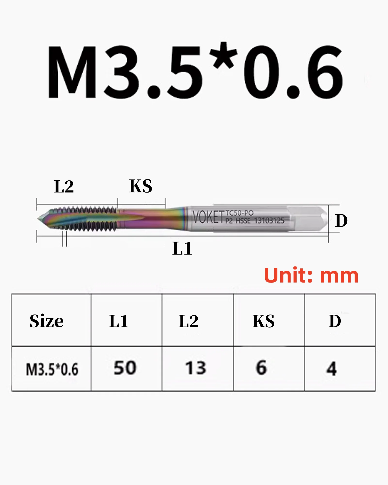 3pcs Combination Drill Tap &Tip Tap Bit Set Nano Blue Coated Screw Tapping Bit Tool High Speed Steel Drilling Tapping Bits