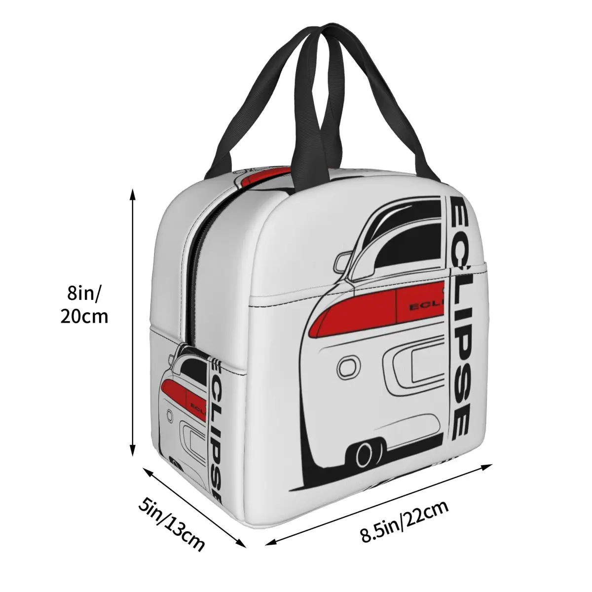 Eclipse  DSM Red Insulated Lunch Bag for Women Children Leakproof Food Boxes Thermal Lunch Box Tote
