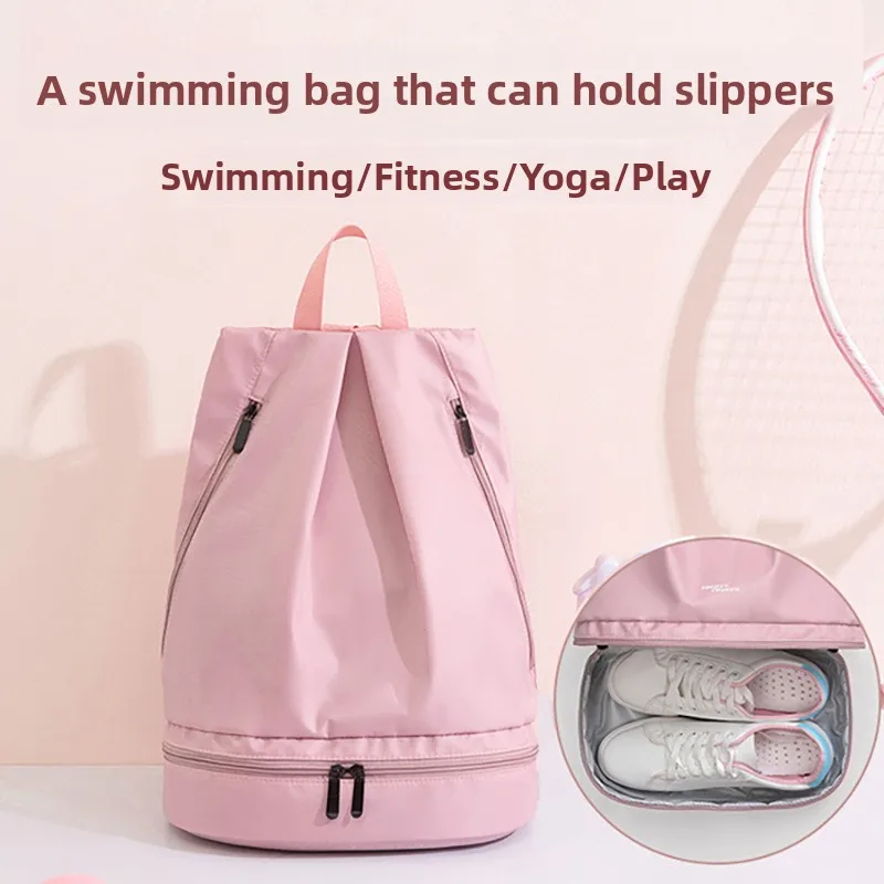 

Swimwear Storage Bag Women's Waterproof Bag Fitn Sports Bapa Dry Wet Separation Beach Bag Portable Gym Bag Durable