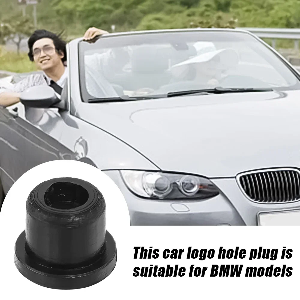 PVC araç amblemi delik fişi otomatik Logo mühür kapağı delikleri BMW 37 serisi için E32E34E36 E38 E39 E46 E53 E60 E65 E66 E90 M3 M5 araba parçası