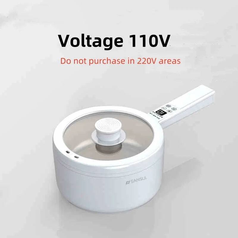 Электрическая кастрюля для приготовления пищи в общежитии, 110 В, небольшая электрическая кастрюля для приготовления на пару, многофункциональная Бытовая маленькая электрическая кастрюля