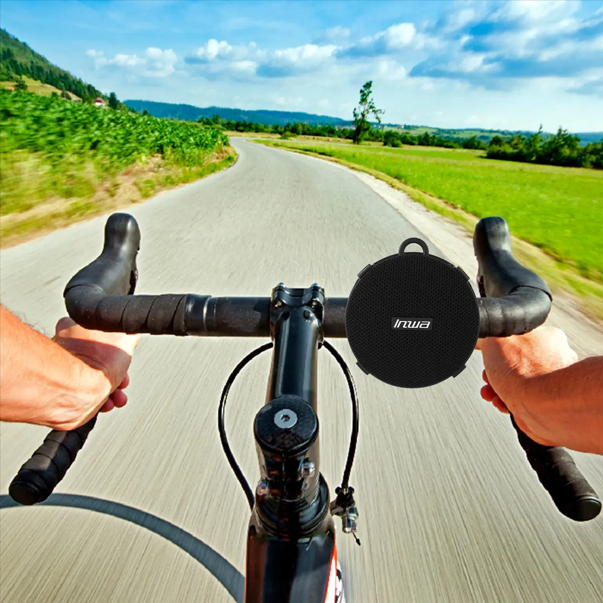 

V5.0 Велосипедный динамик Тканевый умный Bluetooth-динамик Водонепроницаемый, устойчивый к падениям, пыленепроницаемый, долговечный уличный аудиосистема