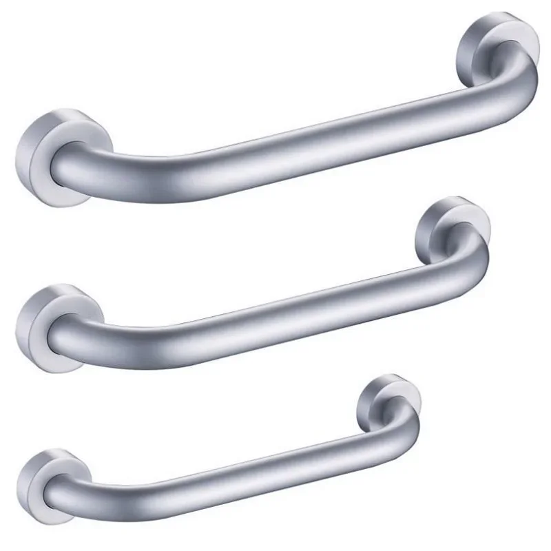 Space Aluminum 30/40/50Cm Bathtub Grab Bars Bathroom Armrest Handle Bathe Straight Safety Support Handle Towel Rack Bathroom