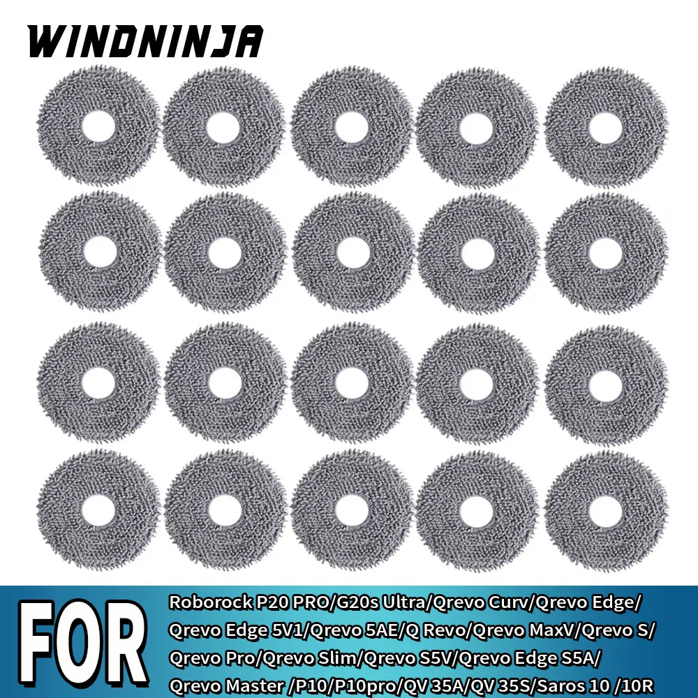 

Сменная насадка для швабры для роботов-пылесосов Roborock P20 PRO/G20s Ultra/Qrevo Curv/CurvX/EdgeT/5V1/S5A/P10/P10pro/QV 35A/QV 35S/Saros 10/10R