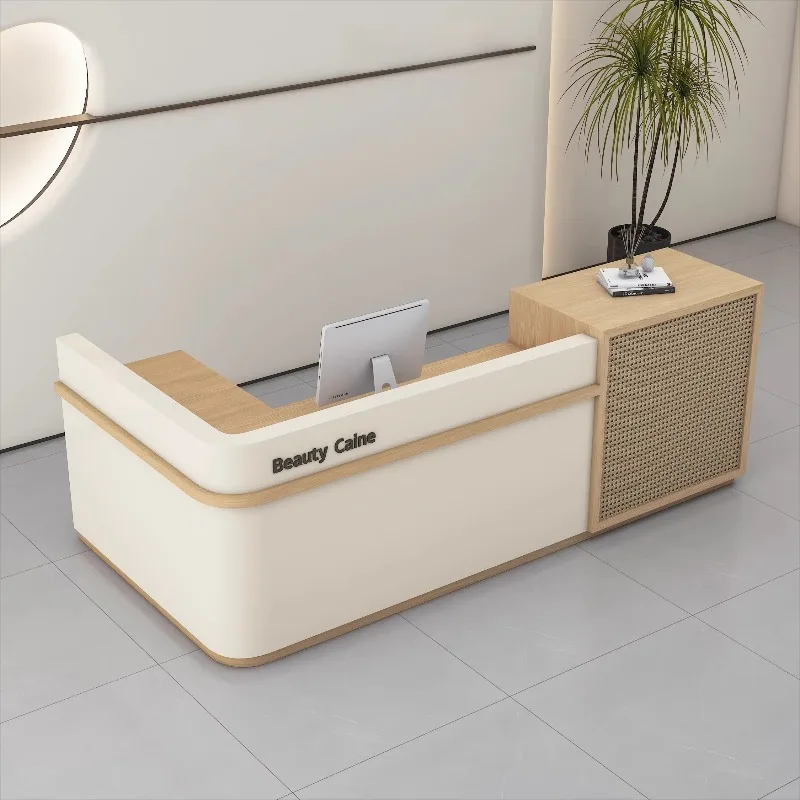 

Fashion Luxury Reception Desks Vintage Decoration Restaurant Universal Reception Desks Modern Bureau Chinese Style Furniture