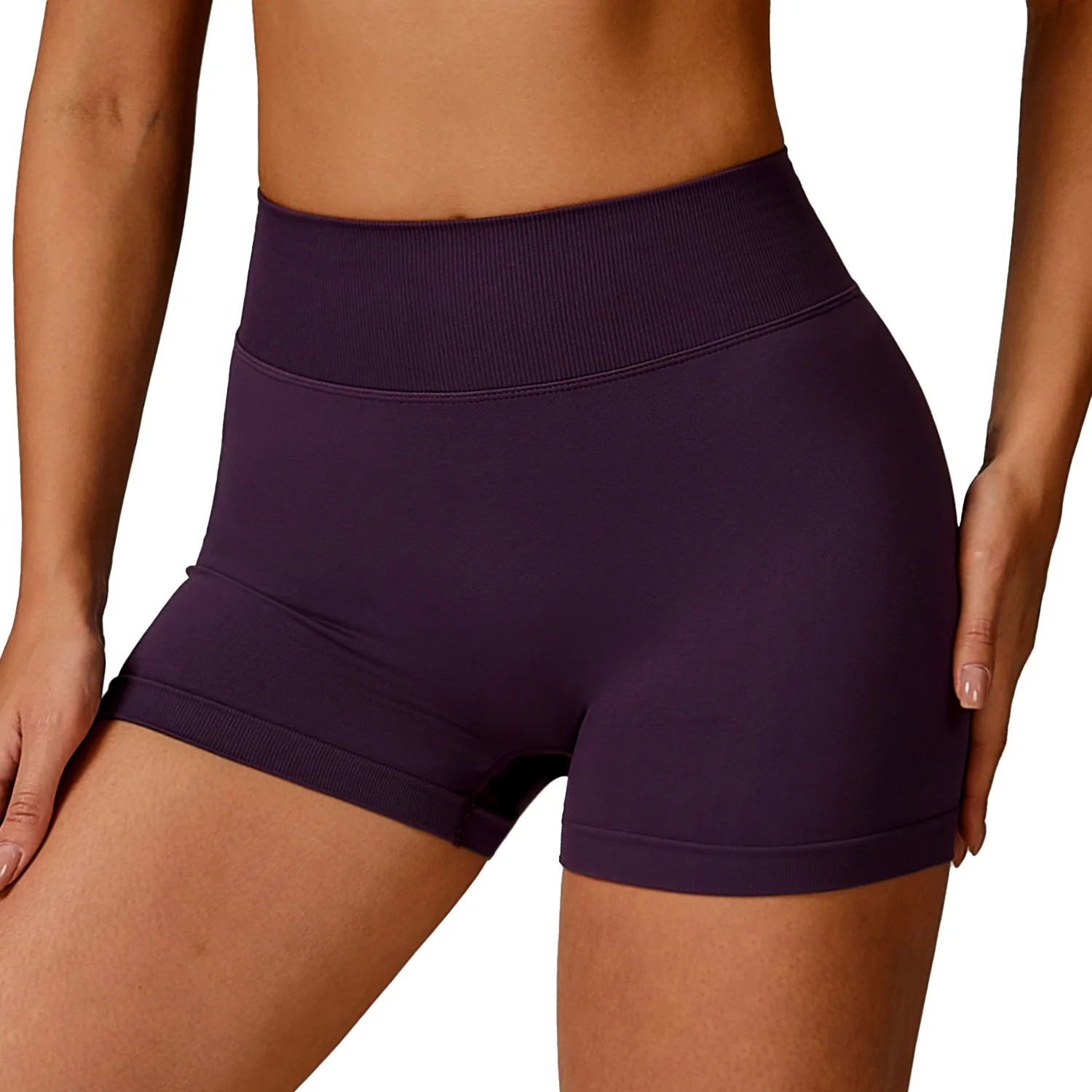

Maxdutti Seamless High Waisted Yoga Shorts, Waist Cinching And Hip Lifting Fitness Pants, Worn As Outerwear Running Shorts
