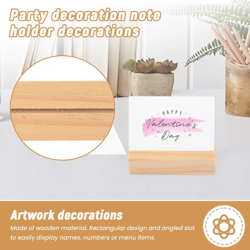 20 шт., деревянные держатели для карт