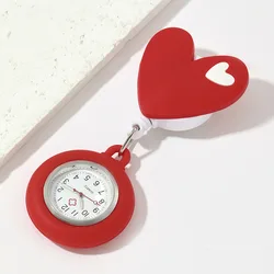 Reloj de bolsillo escalable para enfermera, Doctor, arcoíris, nube, amor, corazón, insignia médica, Clip de carrete, regalos para colgar