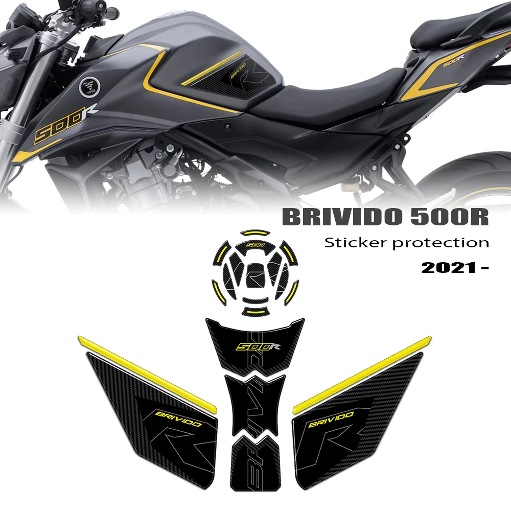 

Для Voge Brivido 500R 2021 2022 2023 2024 3D наклейка из эпоксидной смолы защитный комплект накладка на бак сбоку