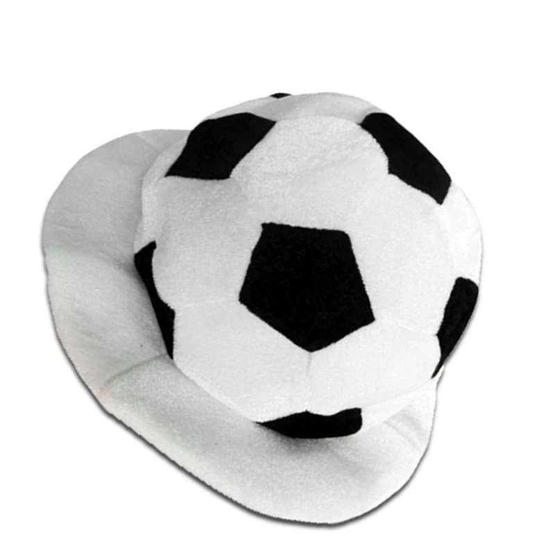 Halloween Football Soccer Costume Plush Bucket Hat Cartoon Headgear for Kids Dropship