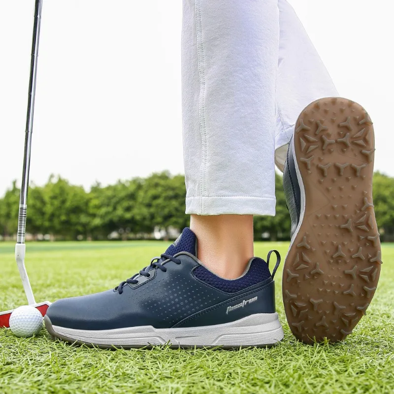 Big Size 47 48 Professional Golf Shoes Mens Fashionable Breathable Golf Training Shoes Men's Nail Free Non Slip Grass Golf Shoes