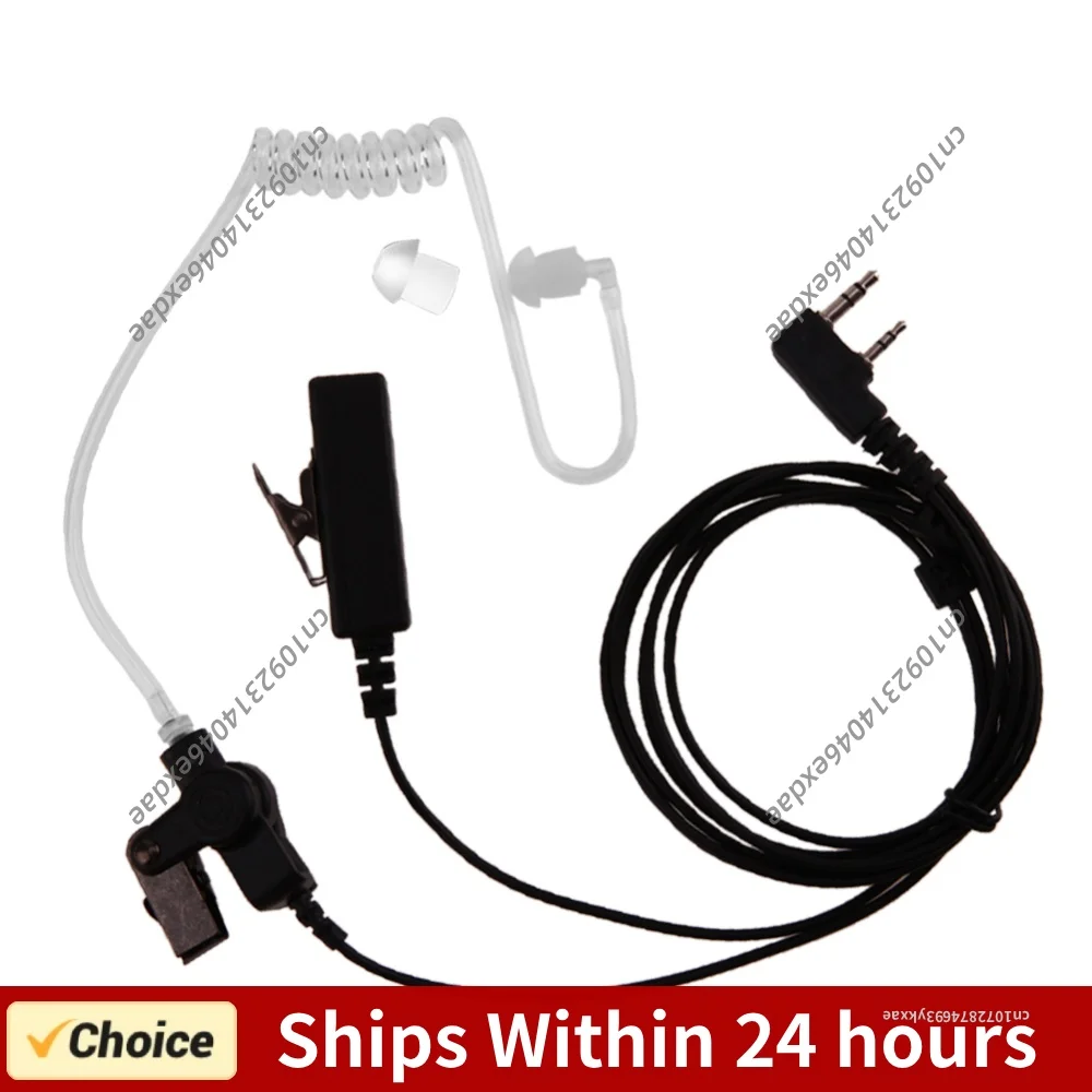 1/2PCS Transparent Coil Acoustic Air Tube Earplug Replacement For Radio Earpiece Headset for Motorcycle Helmet Intercom