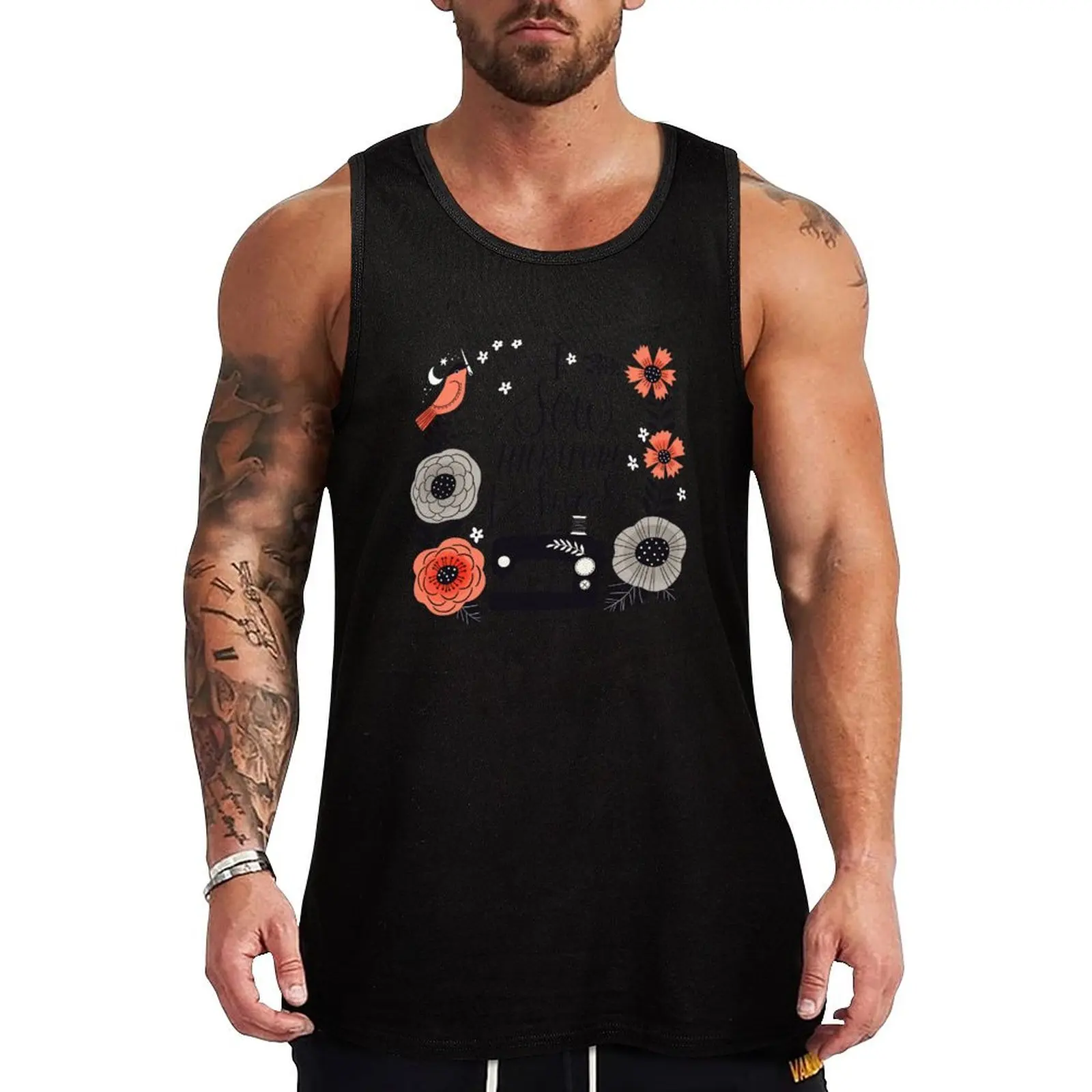 

I Sew Therefore I Swear Tank Top Top summer gym shirts men clothing