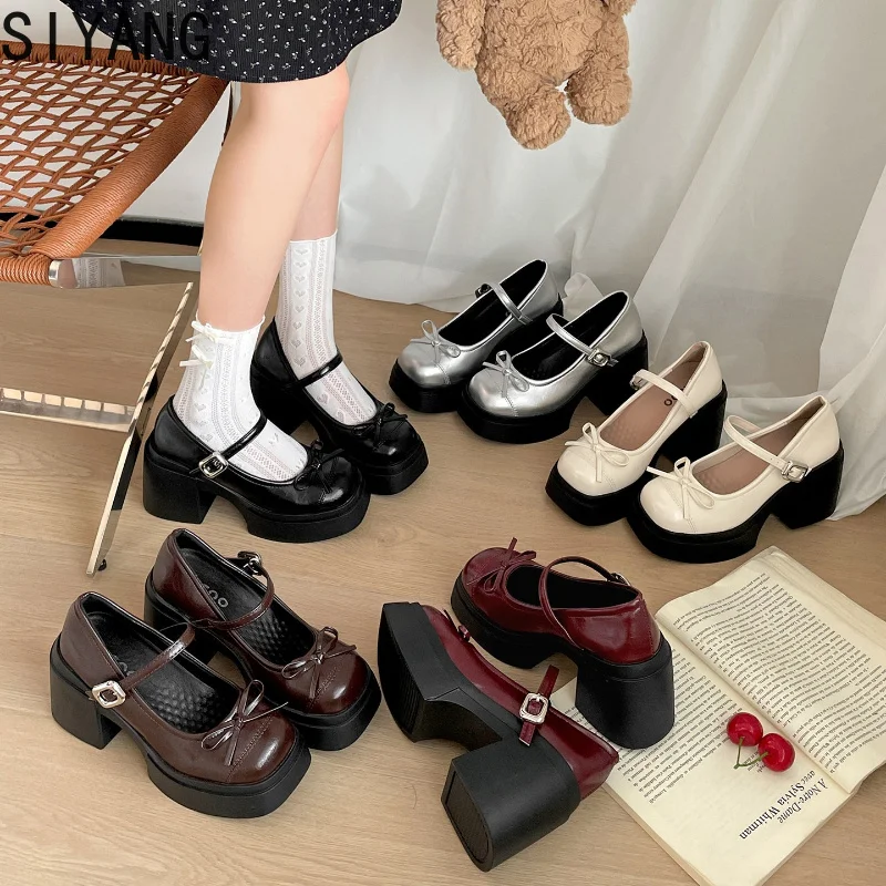 

Platform High High Women Mary Jane Shoes Fashion Banquet Party Pumps Spring Autumn Women's Dress Black y2k Heels Shoes