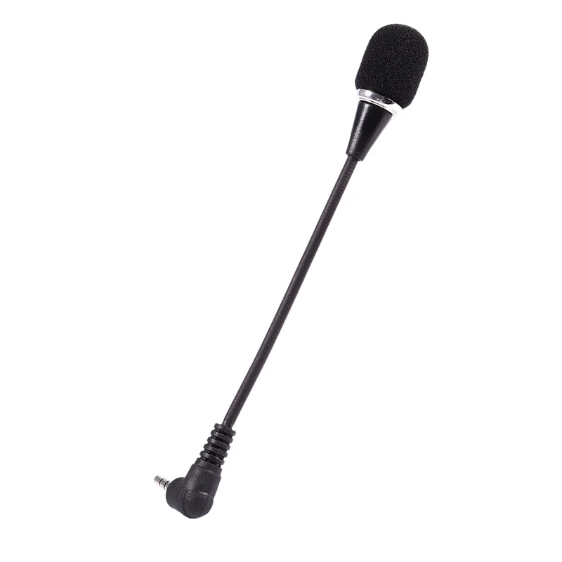 FORW-3X Flexível 3.5Mm Jack Mini Microfone Microfone Para PC Laptop Desktop Skype Yahoo Preto