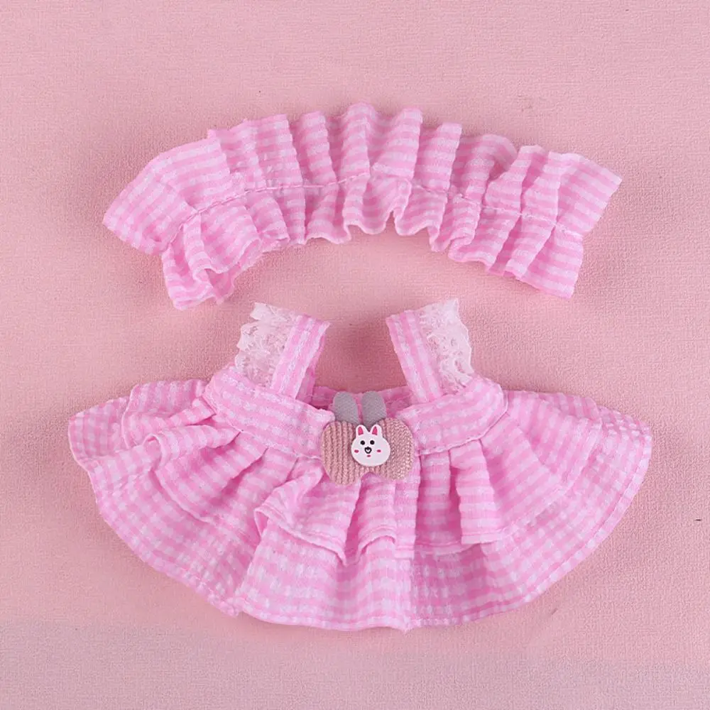 Vestiti bambola di cotone vestiti Lolita 20 cm vestiti per bambole di peluche Lolita 20 cm vestito casual grazioso set di vestiti per bambole di cotone da 20 cm