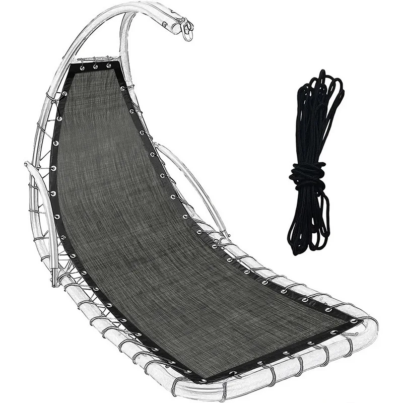 كرسي هزاز استبدال القماش الكاكي أرجوحة كرسي متأرجح اكسسوارات حديقة أرجوحة النسيج الأزرق كرسي النسيج للشرفة #4