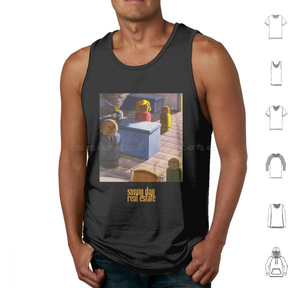 Camisetas sin mangas de Sunny Day Real Estate, chaleco sin mangas, Sunny Day Real Estate Emo Real Estate Indie Music Estate Real Post Hardcore