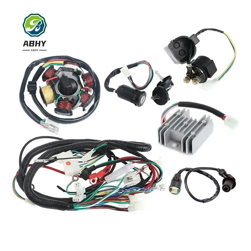 

ABHY-полный электрический жгут проводов, катушка CDI для GY6 150CC ATV Quad Buggy Go Kart
