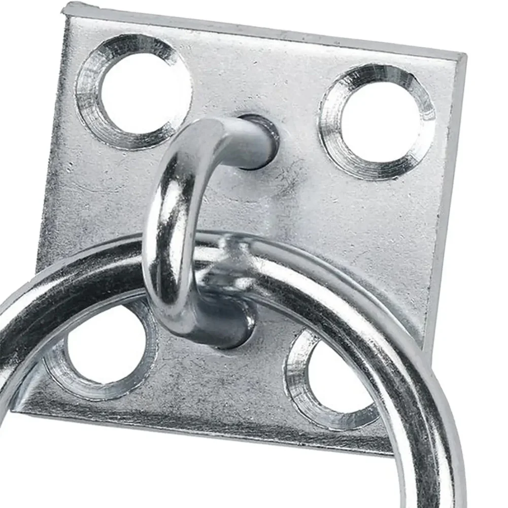 1 قطعة لوحة حلقة التعادل الحصان مستقرة ربط الخيول 5x5 سنتيمتر حبل الحديد النيكل مطلي مستقرة التعادل الدائري لجلد الفروسية الكلب لوازم