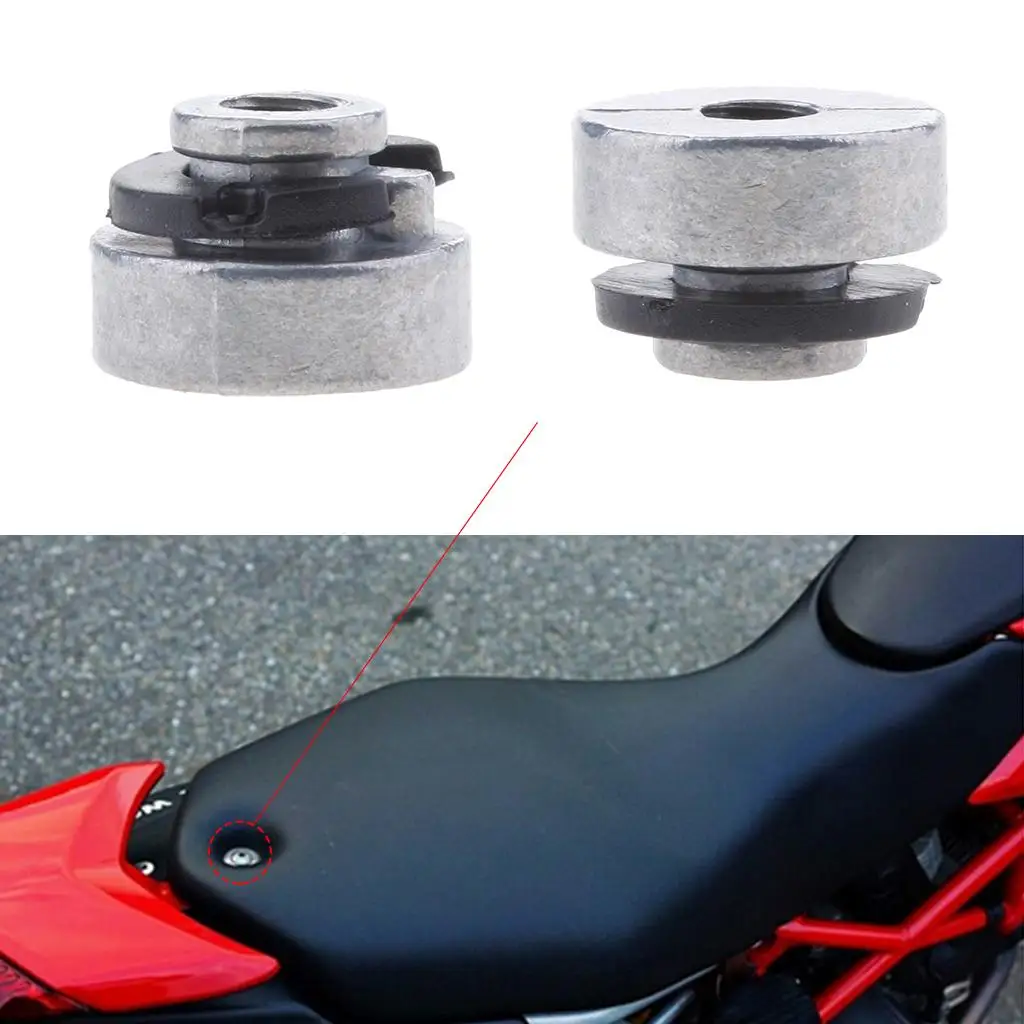 Silver Metal Motorcycle Rear Fender Seat Nut Kit Fast Release Mount Bolt for Touring Sportster Seats 1 Piece