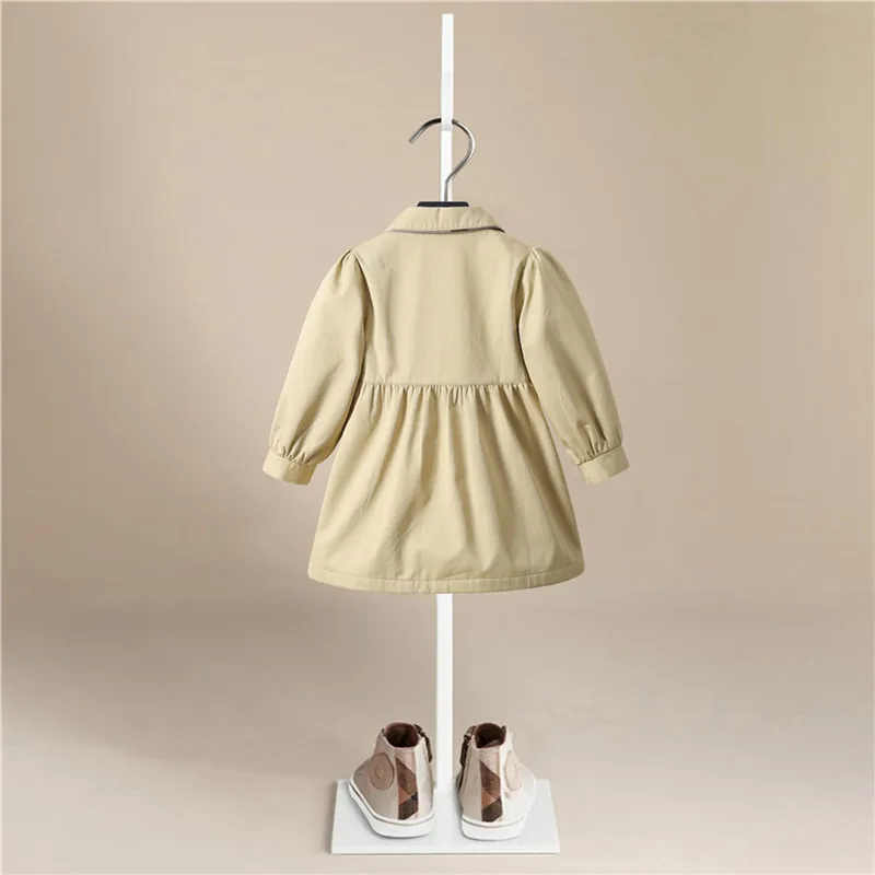 2026 Spring Autumn Girls Windbreaker Coat Jackets Baby Kids Flower Bow Lattice  Outwear For Baby Kids Coats Jacket Clothing