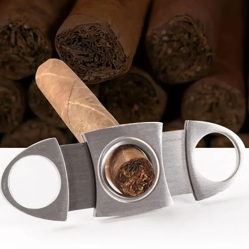 

Hot Stainless Steel Cigar Cutter Metal Classic Cutter Guillotine Cigar Scissors Gift Puncher Cutting Knife Cigar Accessories
